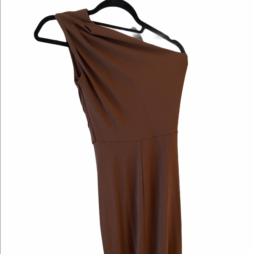 Michael Kors draped one shoulder dress